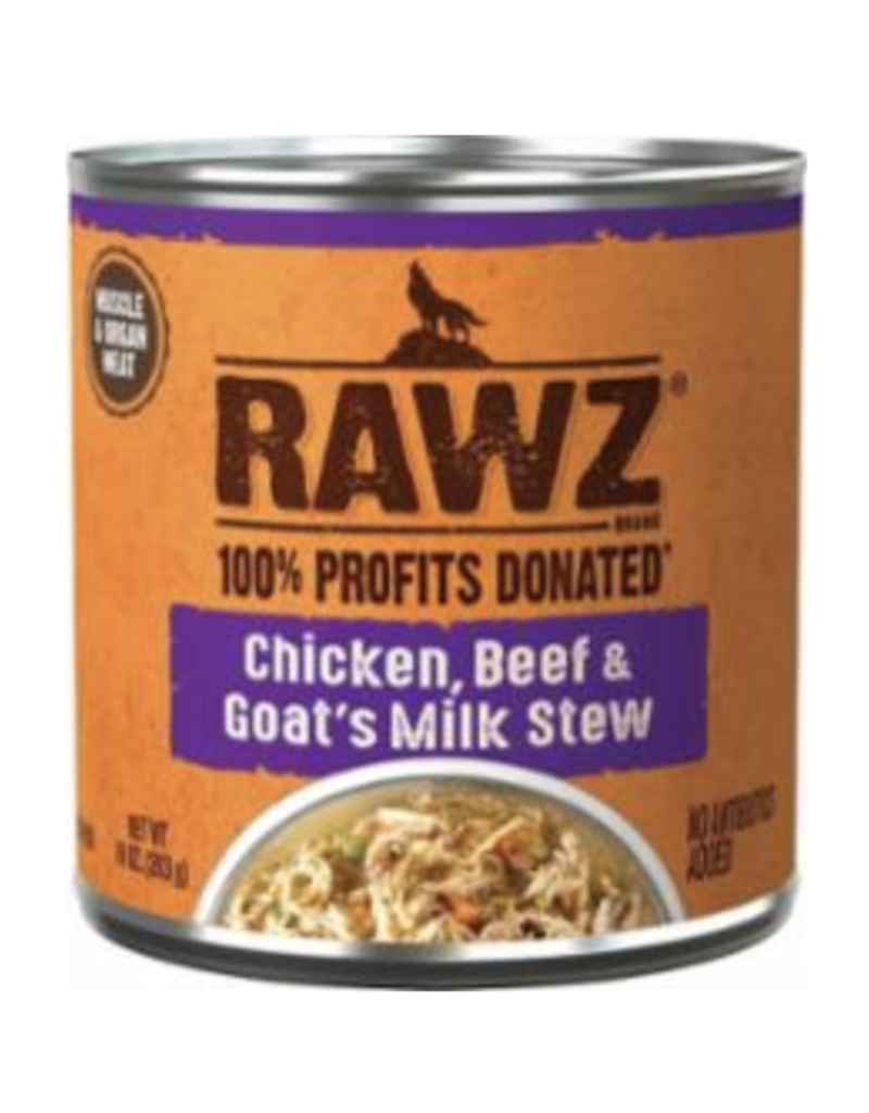 RAWZ Canned Dog Chicken, Beef, & Goat's Milk Stew 10 oz