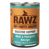 RAWZ Canned Dog Digestive Support Beef & Pumpkin Recipe 12.5 oz