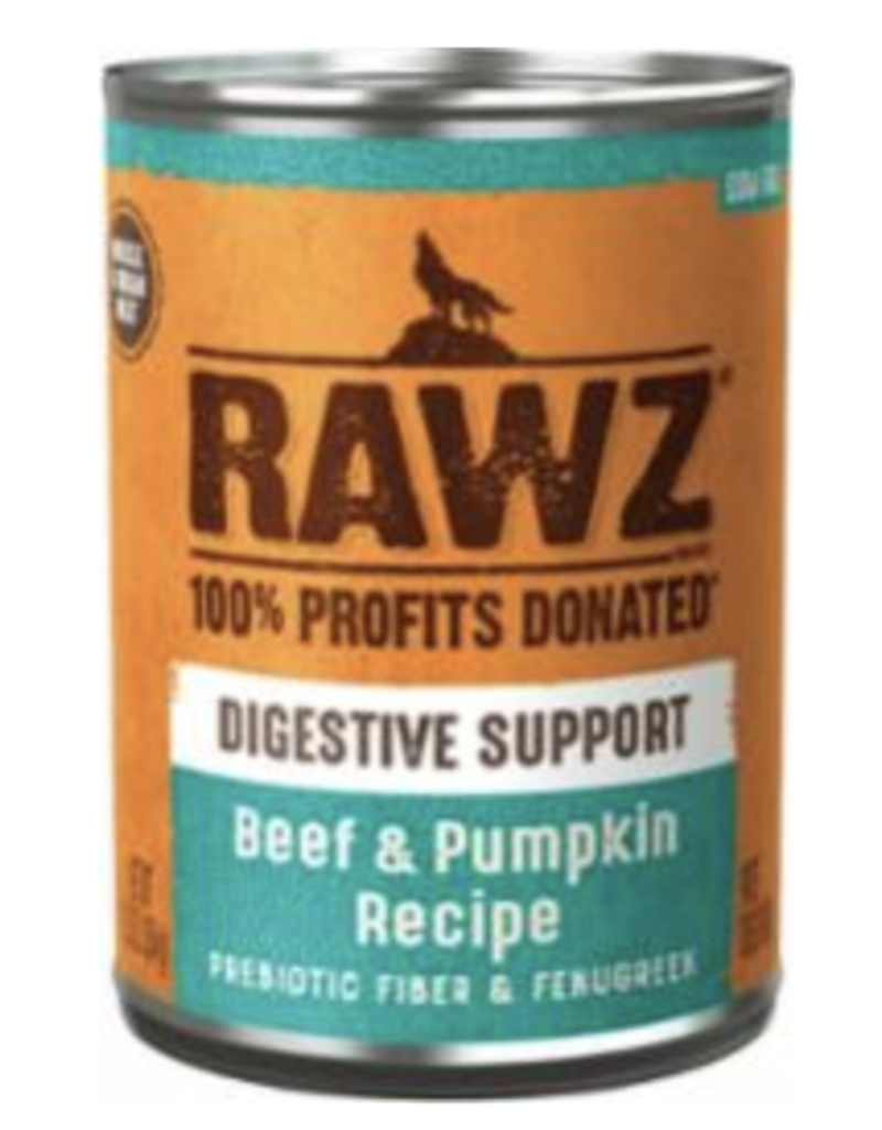 RAWZ Canned Dog Digestive Support Beef & Pumpkin Recipe 12.5 oz