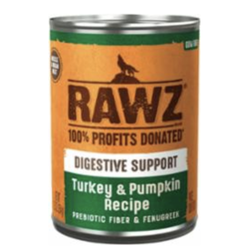 RAWZ Canned Dog Digestive Support Turkey & Pumpkin Recipe 12.5 oz