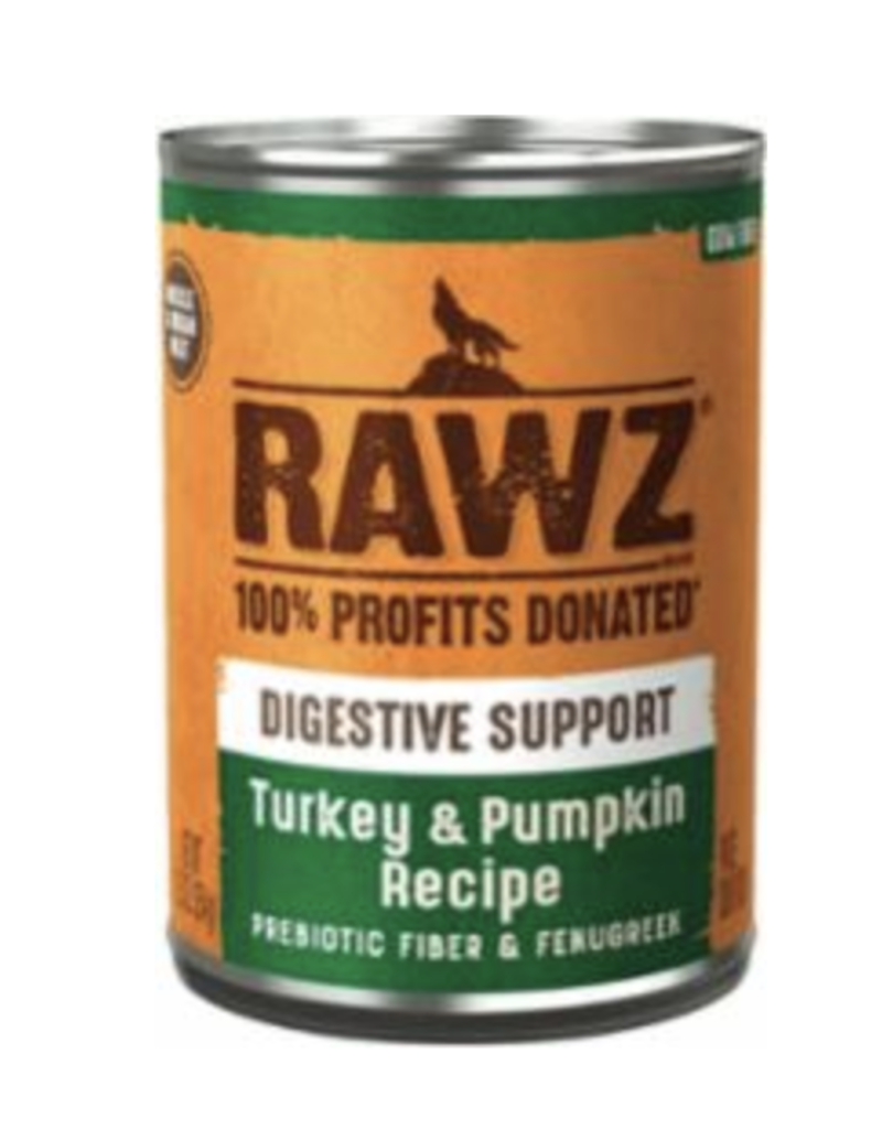 RAWZ Canned Dog Digestive Support Turkey & Pumpkin Recipe 12.5 oz