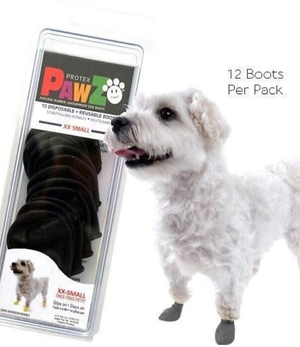 Pawz Pawz Dog Boots Black 12 ct