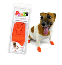 Pawz Pawz Dog Boots Orange 12 ct