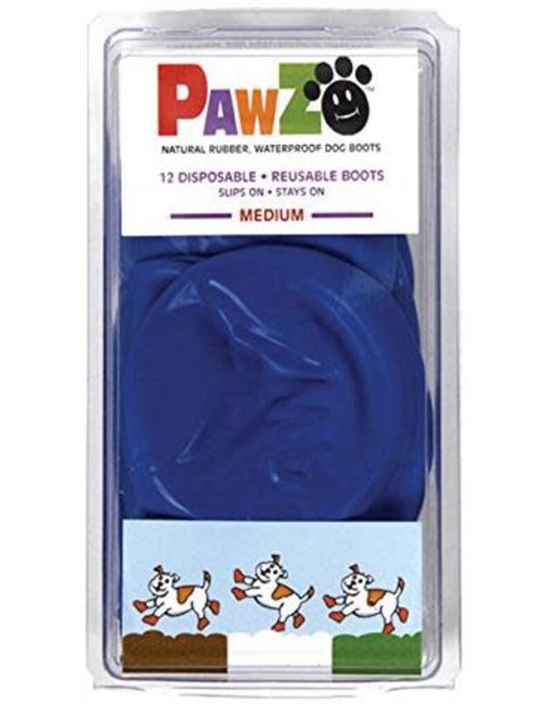 Pawz Pawz Dog Boots Blue 12 ct