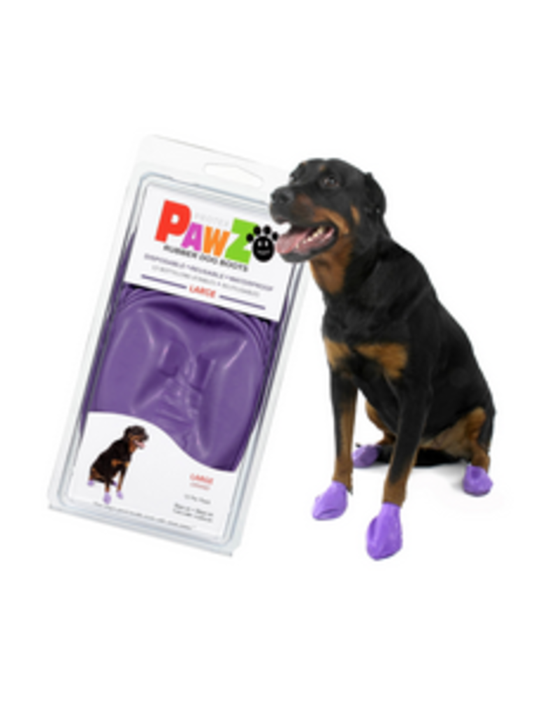 Pawz Pawz Dog Boots Purple 12 ct