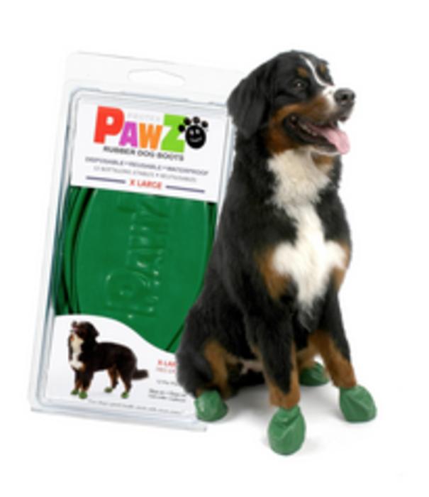 Pawz Pawz Dog Boots Green 12 ct
