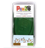 Pawz Pawz Dog Boots Green 12 ct