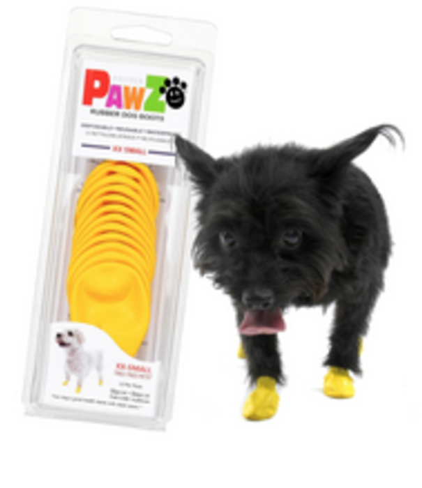 Pawz Pawz Dog Boots Yellow 12 ct