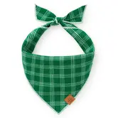The Foggy Dog Emerald Plaid Bandana