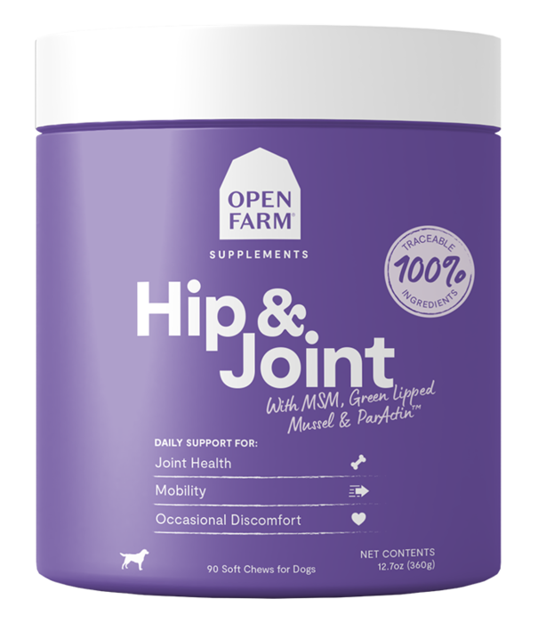Open Farm Dog Supplement Hip & Joint Chews 90 count