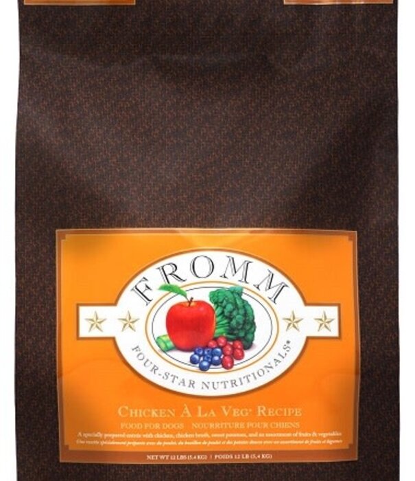 Fromm Family Pet Food Fromm Four Star Dry Dog Chicken A La Veg 12 lb