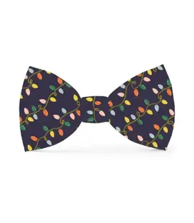 The Foggy Dog RPC x TFD Holiday Lights Dog Bow Tie Large