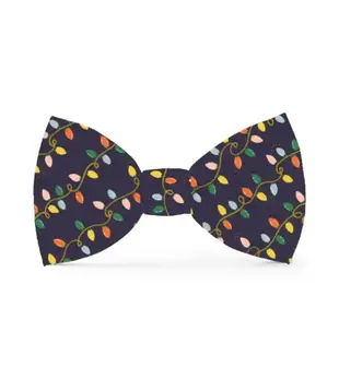 The Foggy Dog RPC x TFD Holiday Lights Dog Bow Tie Standard