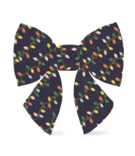 The Foggy Dog RPC x TFD Holiday Lights Lady Dog Bow Large