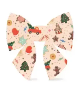 The Foggy Dog RPC x TFD Holiday Cookies Lady Dog Bow Large