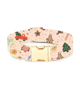 The Foggy Dog RPC x TFD Holiday Cookies Dog Collar L