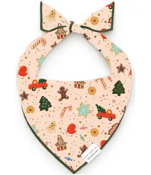 The Foggy Dog RPC x TFD Holiday Cookies Dog Bandana Small