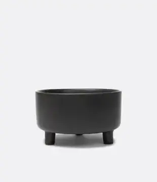 Waggo Uplift Bowl Ceramic Dog Bowl Black S