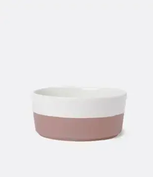 Waggo Dipper Ceramic Dog Bowl Mauve Small