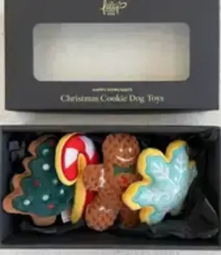 The Foggy Dog Christmas Cookies Holiday Dog Toys Gift Set