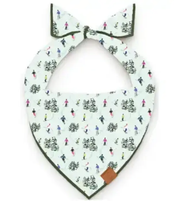 The Foggy Dog The Foggy Dog Gray Malin X Tfd Powder Day Holiday Dog Bandana Large