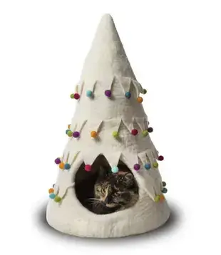 Dharma Dog Karma Holiday Xmas Tree White