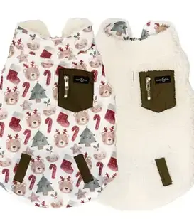 Lucy & CoThe Jingle Bells Reversible Teddy Vest  2XL