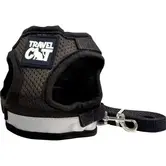Travel Cat True Adventurer Reflective Black Cat Harness Small