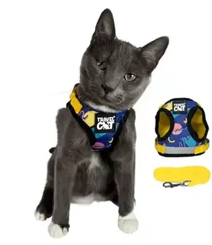 Travel Cat The 90s Cat Harness & Leash Set SMALL