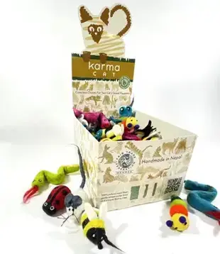 Karma Cat Inc. Assorted Backyard Cat Wool Pet Toy