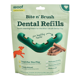 Woof Bite N Brush Dental Refills 18 Pack Chicken Recipe