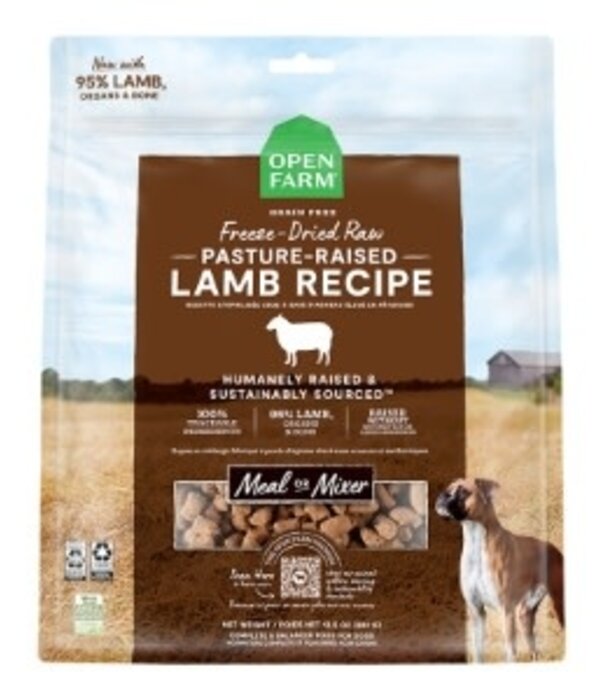 Open Farm Freeze Dried Raw Dog Food Lamb 13.5 Oz