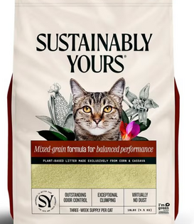 Sustainably Yours Cat Litter Mixed Grain 13 lb