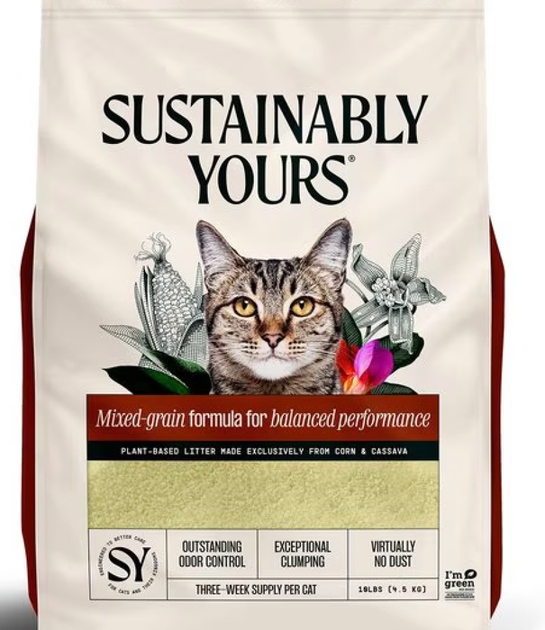 Sustainably Yours Sustainably Yours Cat Litter Mixed Grain 13 lb
