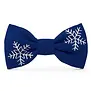 The Foggy Dog Snowflakes Embroidered Dog Bow Tie Standard