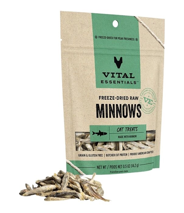 Vital Essentials Cat Freeze Dried Minnows 0.5 Oz