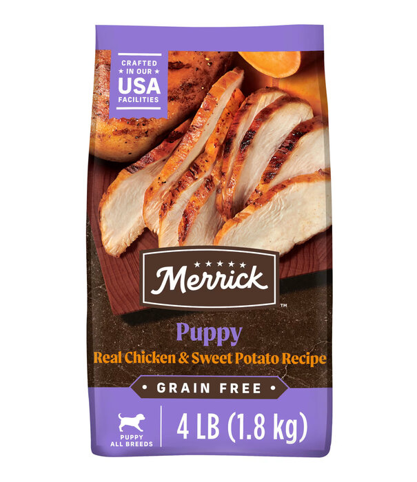 Merrick Dry Dog Grain Free Puppy Chicken & Sweet Potatoe 4lb