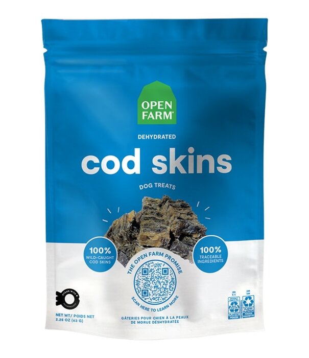 Open Farm Dog Treat Dehydrated Cod 2.25 Oz