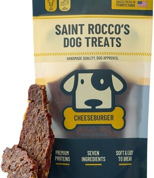 Saint Rocco's Dog Treats Cheeseburger 8 oz