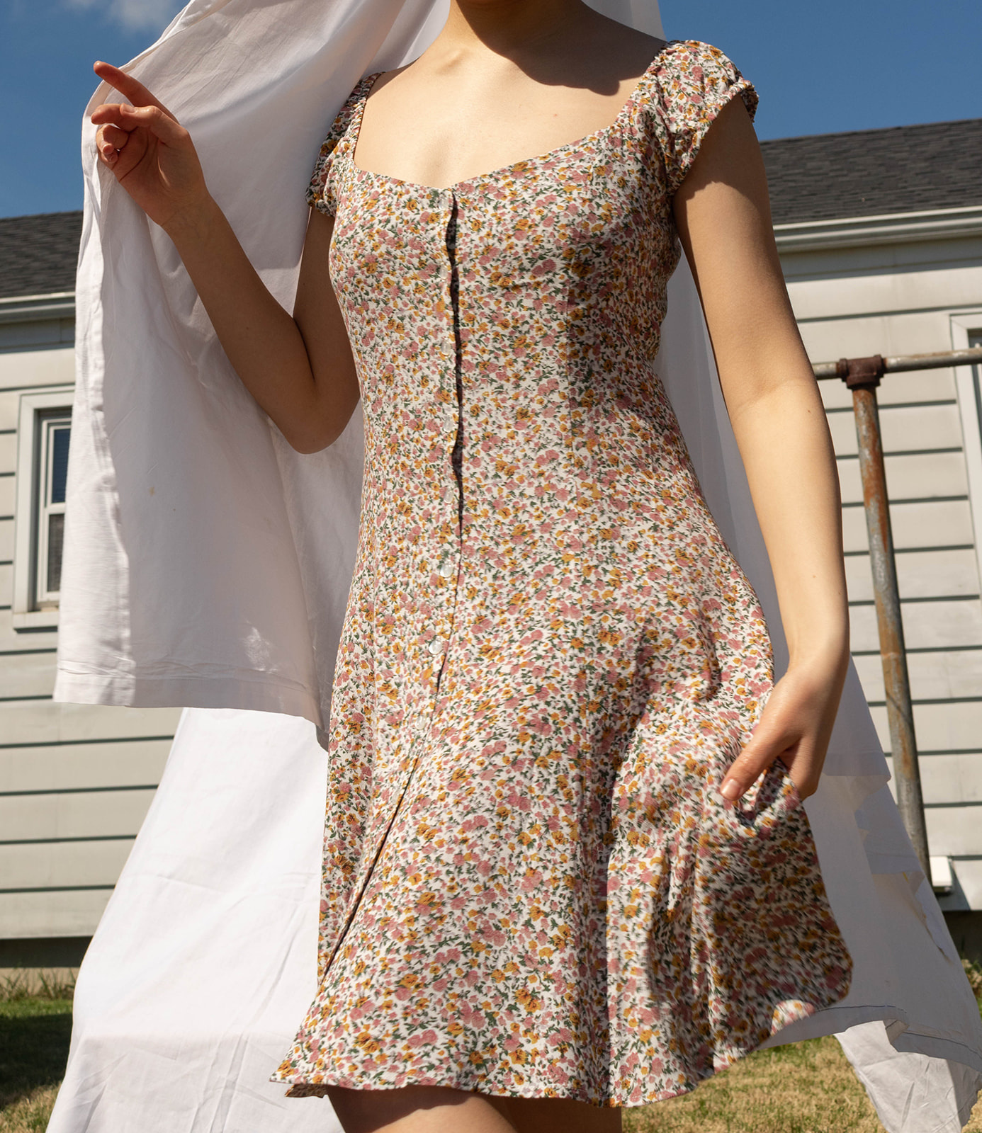 coast white floral dress