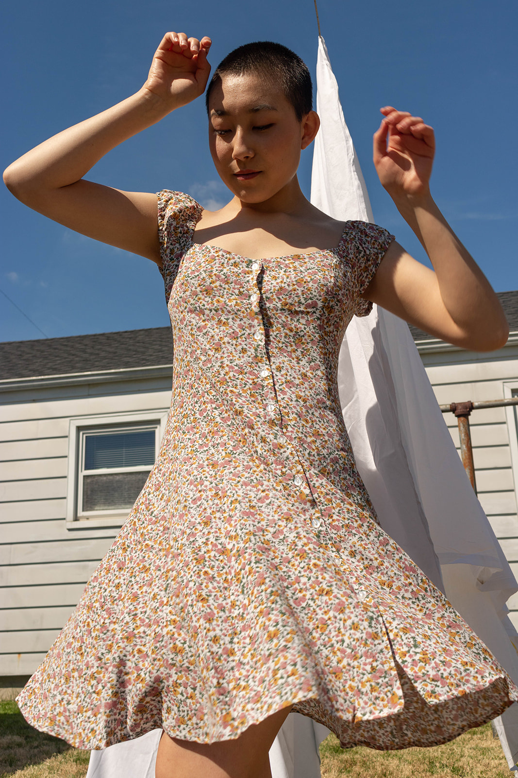 coast white floral dress