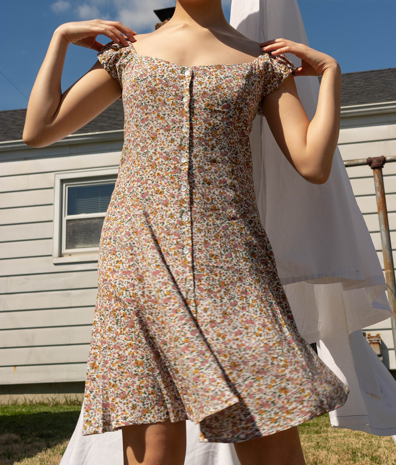 coast white floral dress