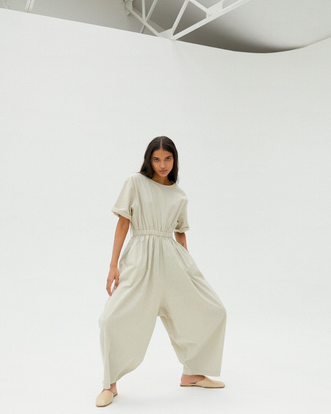 pale grey jumpsuit