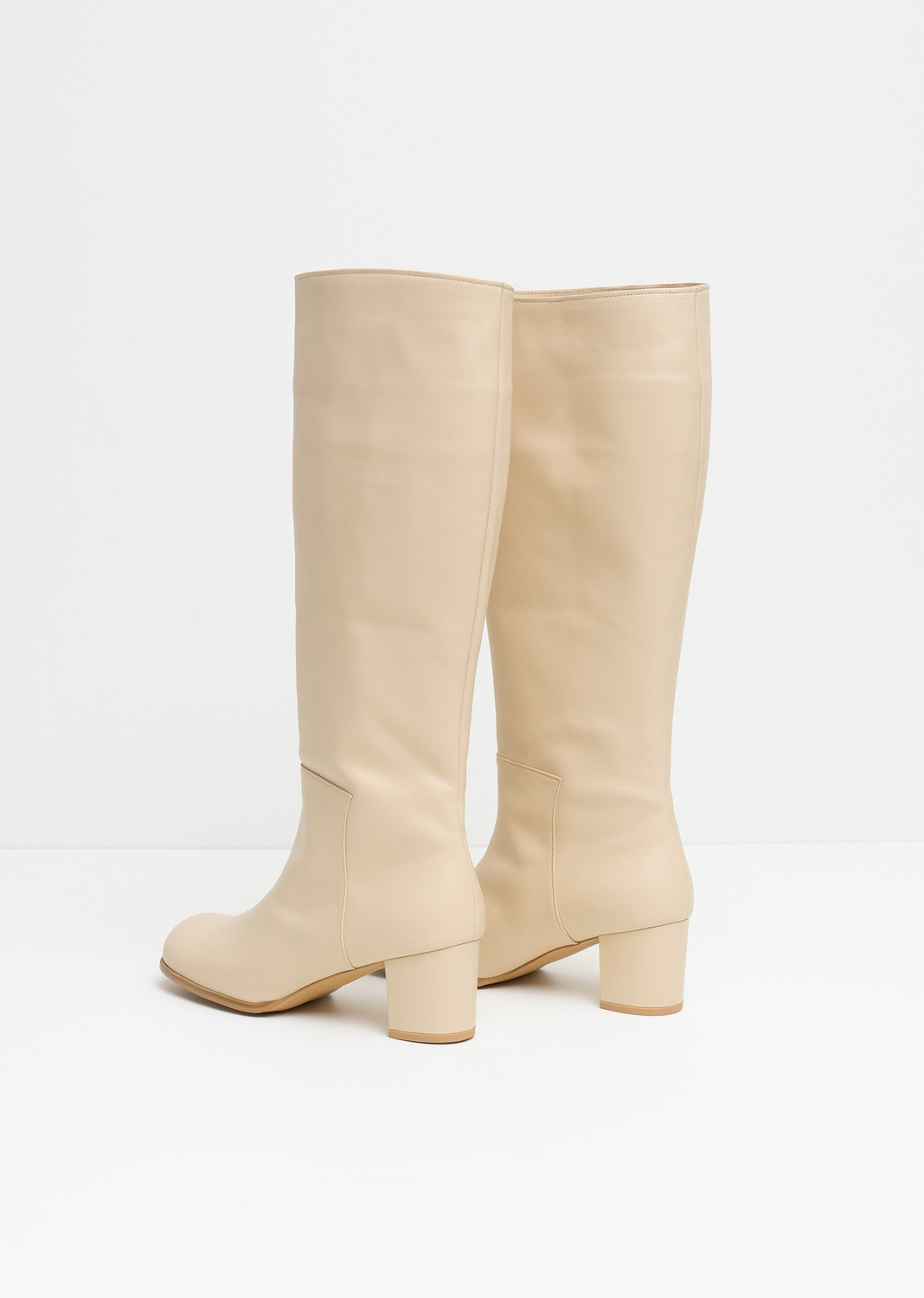 khaki long boots