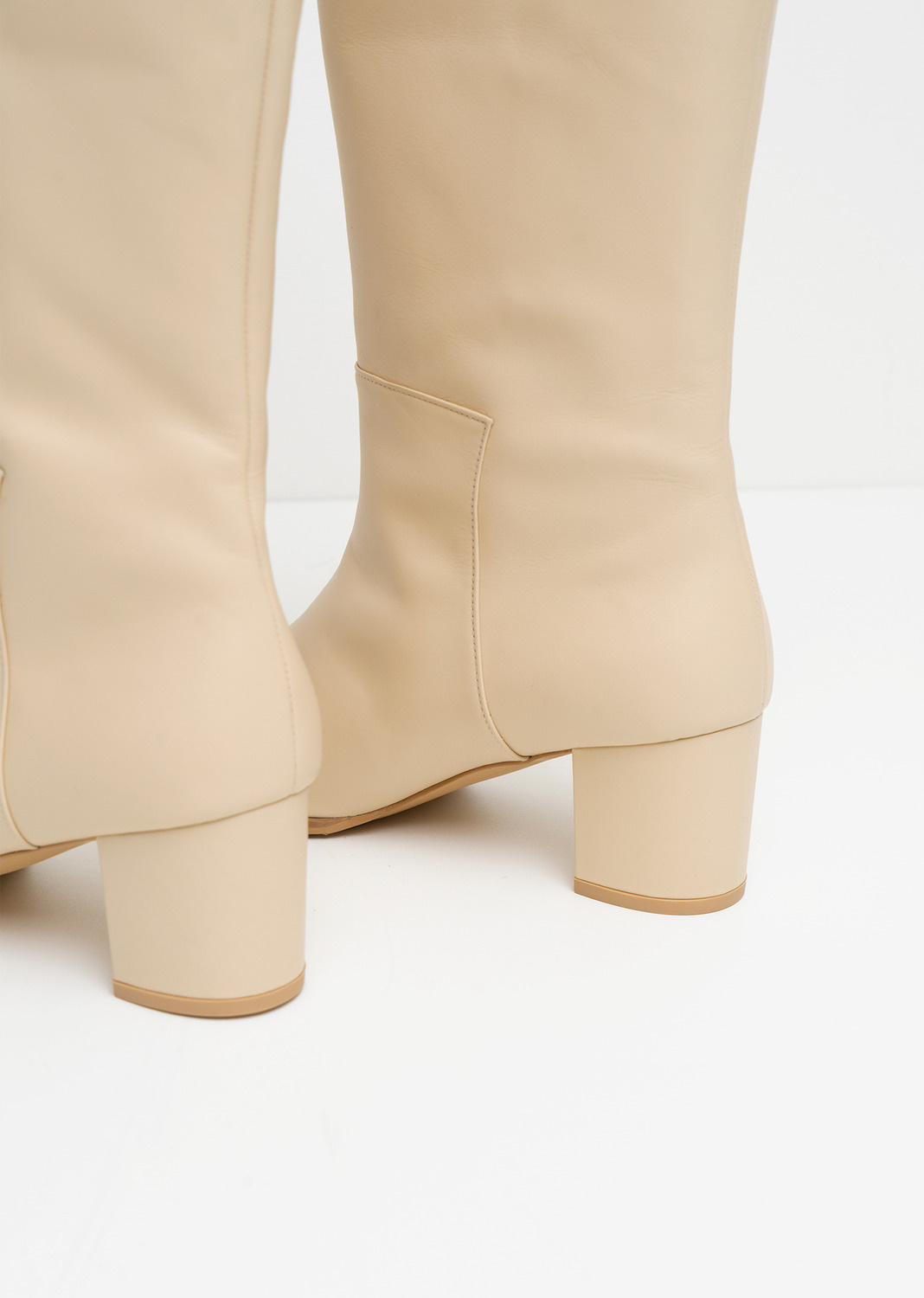 beige long boots