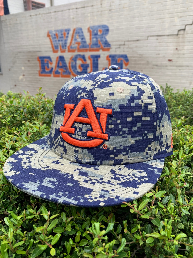 digital camo flat bill hat