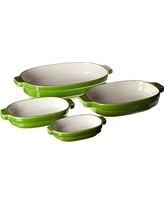 KitchenAid KBLR04NSYL Nesting Ceramic 4-Piece Bakeware Set - Key Lime