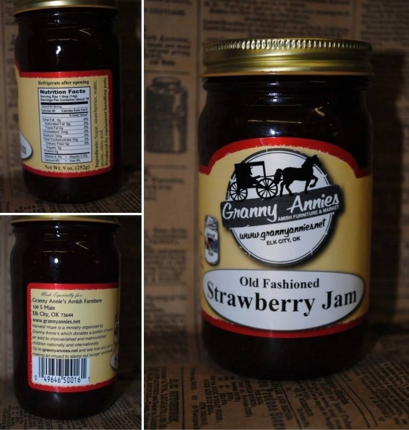 TROYER CHEESE STRAWBERRY JAM 1/2