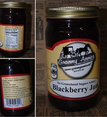 TROYER CHEESE BLACKBERRY JAM 1/2 NSA