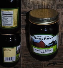 TROYER CHEESE CONCORD GRAPE JELLY NSA